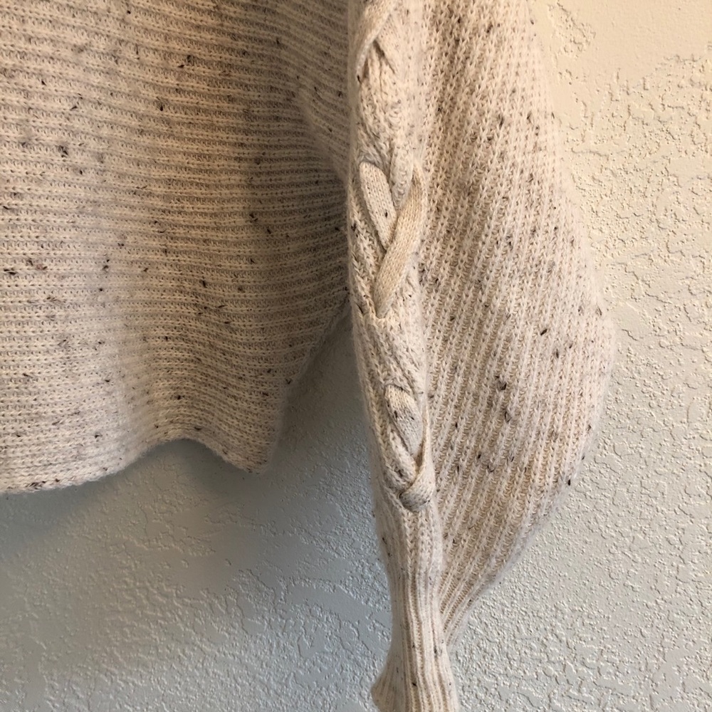 American Rag Lace Up Sleeve Scoop Neck Sweater - Picture 4 of 7